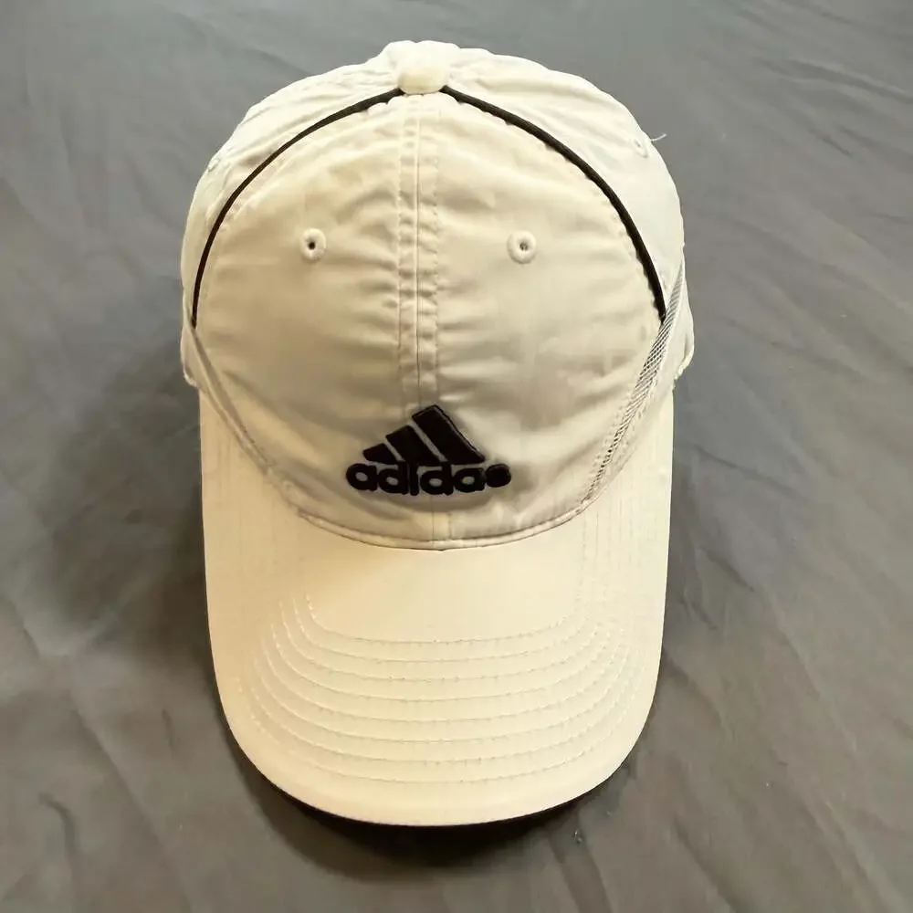 Adidas Golf ClimaCool White Black Performance Adjustable Hat Cap